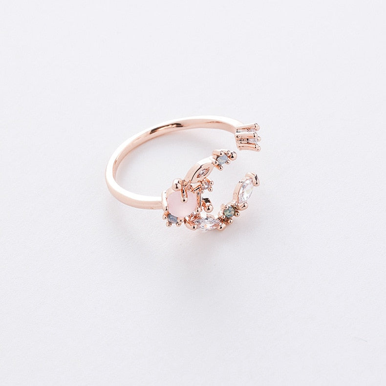 Floral Rubin Ring Collection